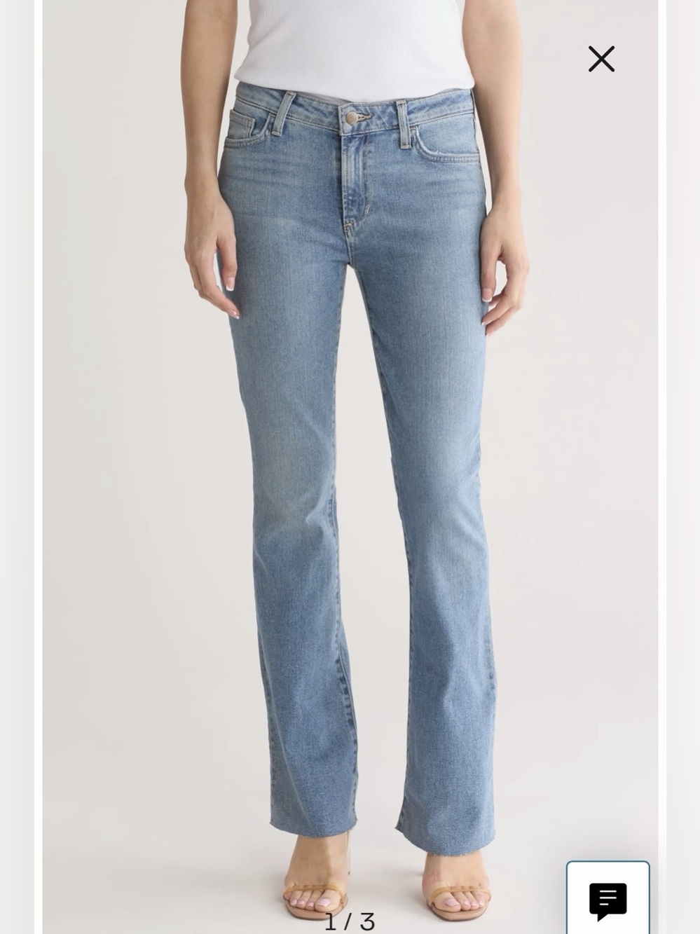 Share NWT Joe's Mid Rise Bootcut Jeans Morland  Wash Size 26